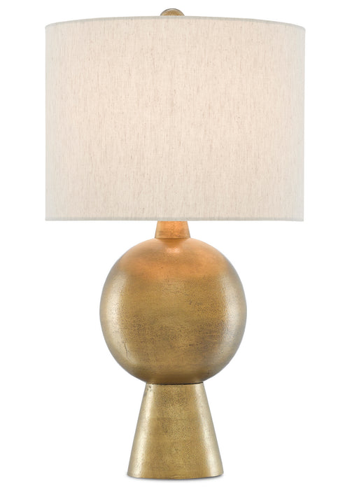 One Light Table Lamp in Antique Brass finish