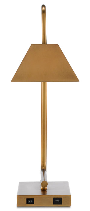 Two Light Table Lamp in Light Antique Brass finish