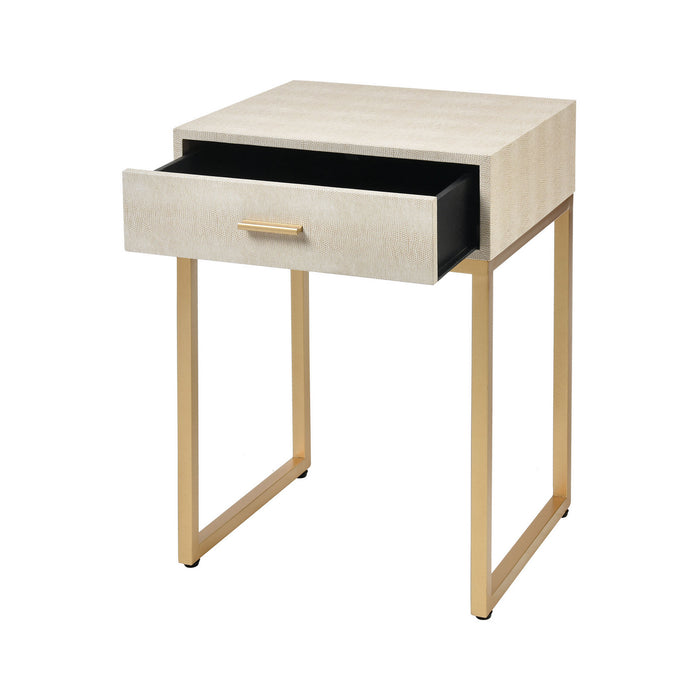 Accent Table from the Les Revoires collection in Cream, Gold, Gold finish