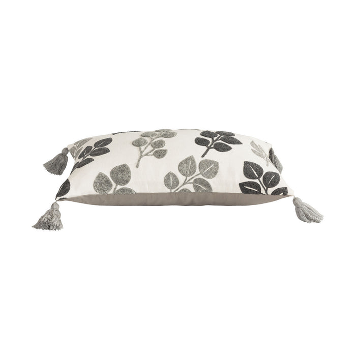 Pillow from the Quiet Leaves collection in Light Grey, Off-White, Off-White finish