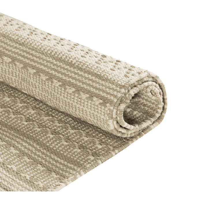Rug from the Sena collection in Sand, Off-White, Off-White finish