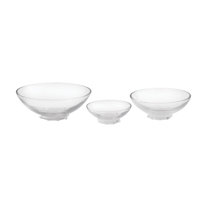 Bowl in Food-Safe, Clear Glass, Clear Glass finish