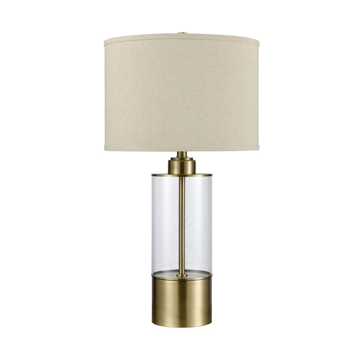 One Light Table Lamp from the Fermont collection in Antique Brass finish