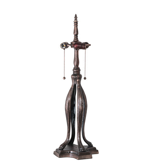 Three Light Table Lamp from the Rose Vine collection in Mahogany Bronze finish