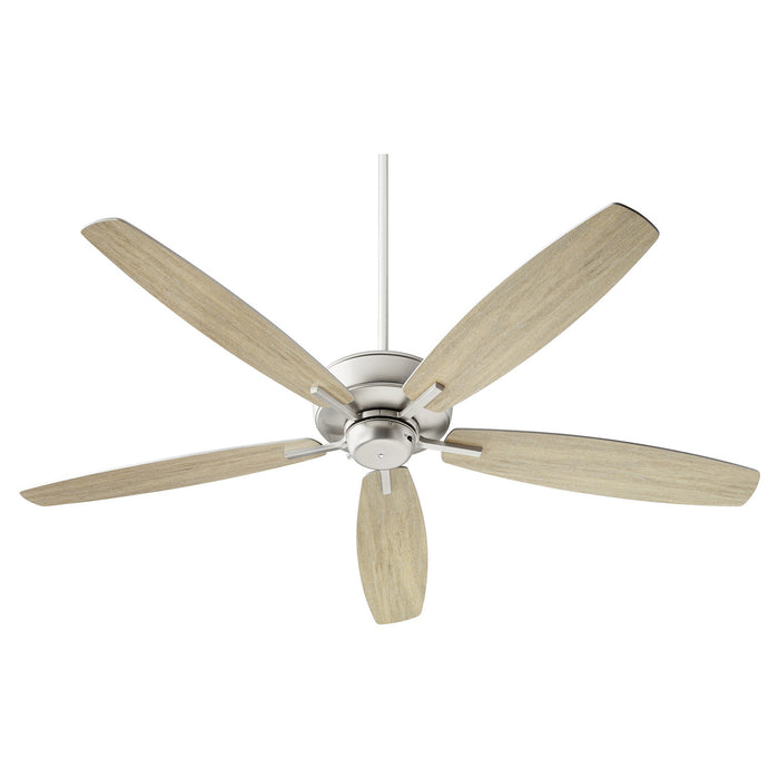 60``Ceiling Fan from the Breeze 60`` collection in Satin Nickel finish
