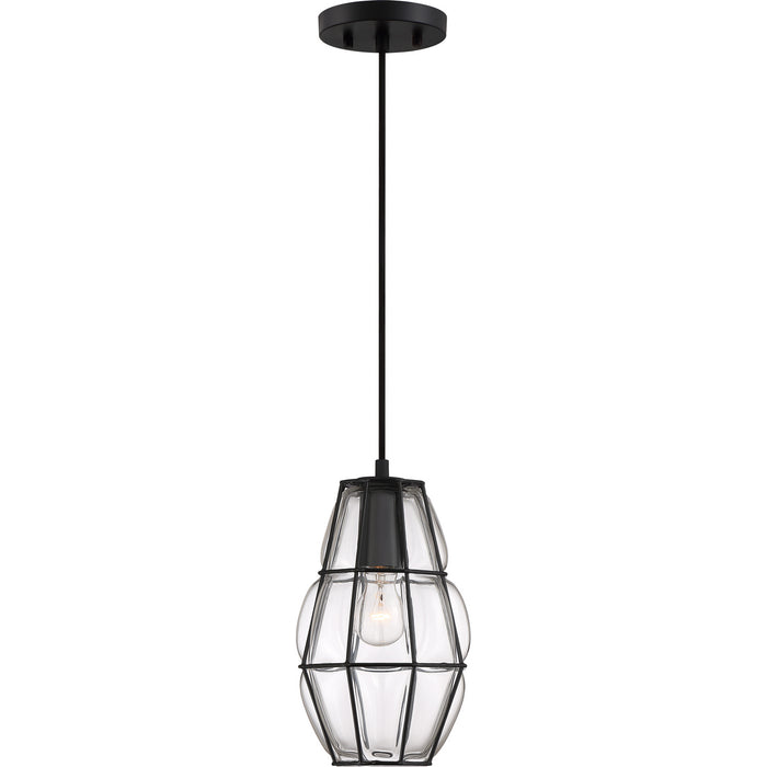 One Light Mini Pendant from the Blythe collection in Earth Black finish