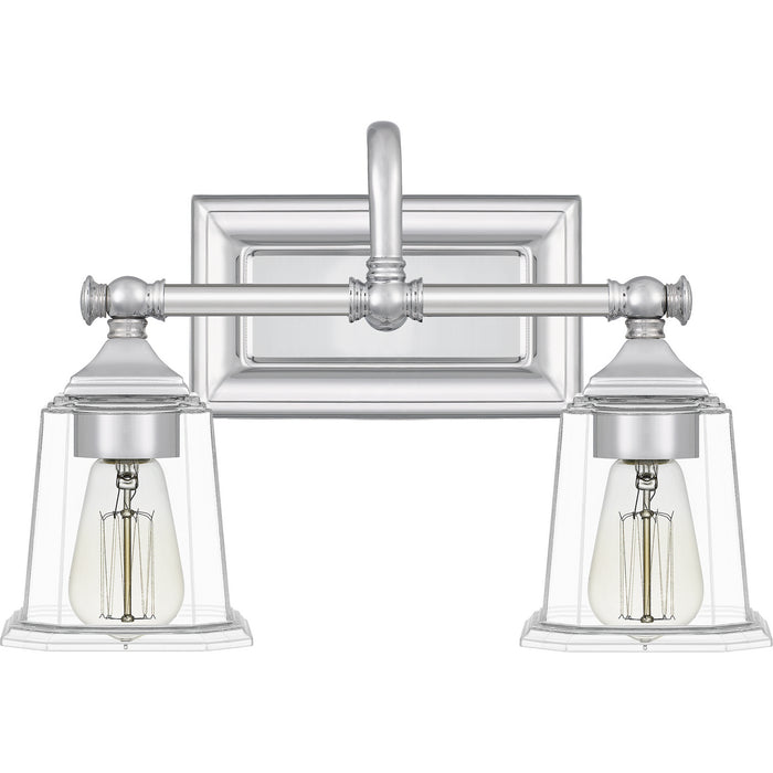 Two Light Bath from the Nicholas collection in Polished Chrome finish