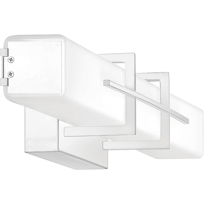 LED Bath Fixture from the Gemini collection in Polished Chrome finish