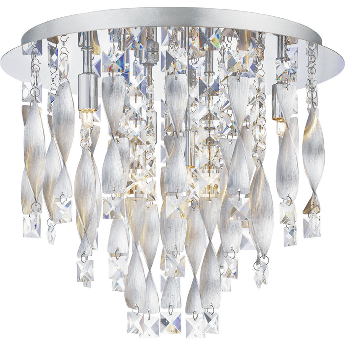 Six Light Flush Mount from the Twinkle collection in Polished Chrome finish