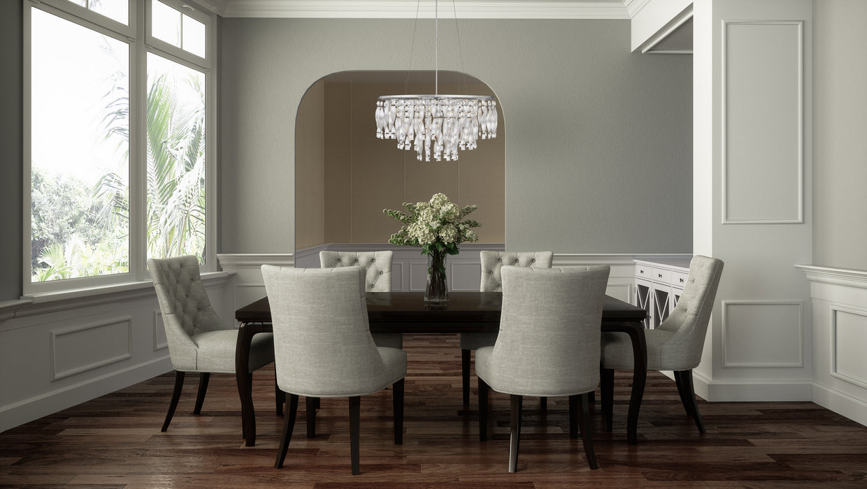 Six Light Pendant from the Twinkle collection in Polished Chrome finish