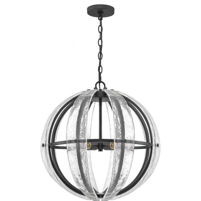 Four Light Pendant from the Dre collection in Matte Black finish