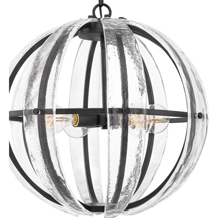 Four Light Pendant from the Dre collection in Matte Black finish