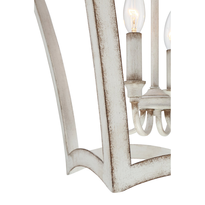 Four Light Pendant from the Summerford collection in Antique White finish