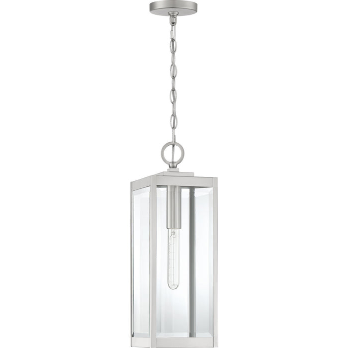 One Light Outdoor Lantern from the Westover collection in Stainless Steel finish