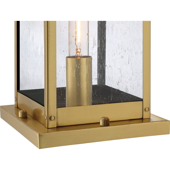 One Light Outdoor Lantern from the Westover collection in Antique Brass finish