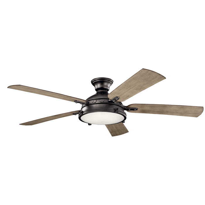 60``Ceiling Fan from the Hatteras Bay collection in Anvil Iron finish