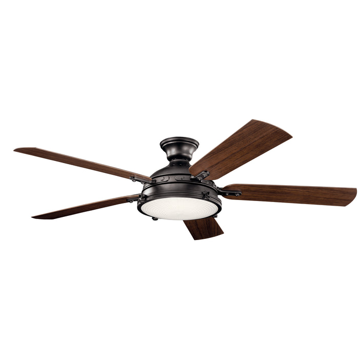 60``Ceiling Fan from the Hatteras Bay collection in Anvil Iron finish