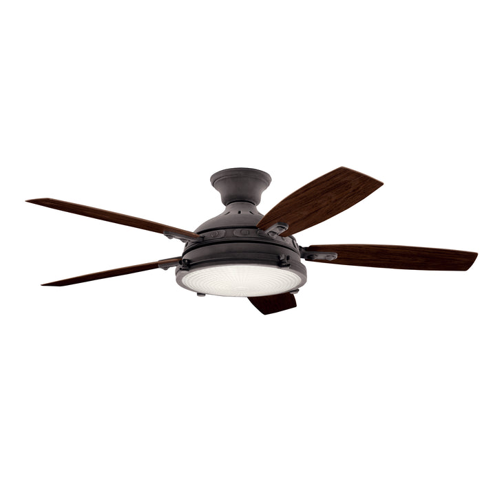 52``Ceiling Fan from the Hatteras Bay collection in Weathered Zinc finish