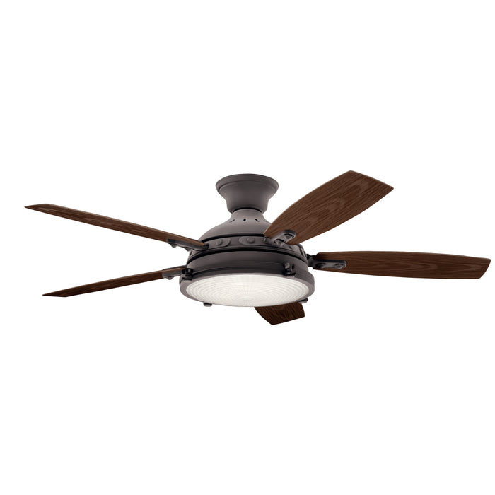 52``Ceiling Fan from the Hatteras Bay collection in Weathered Zinc finish