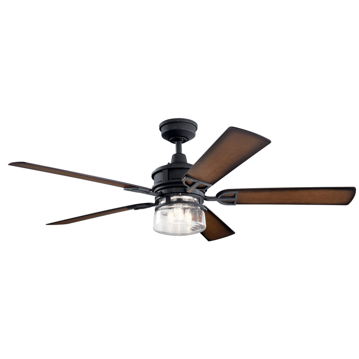 60``Ceiling Fan from the Lyndon Patio collection in Distressed Black finish
