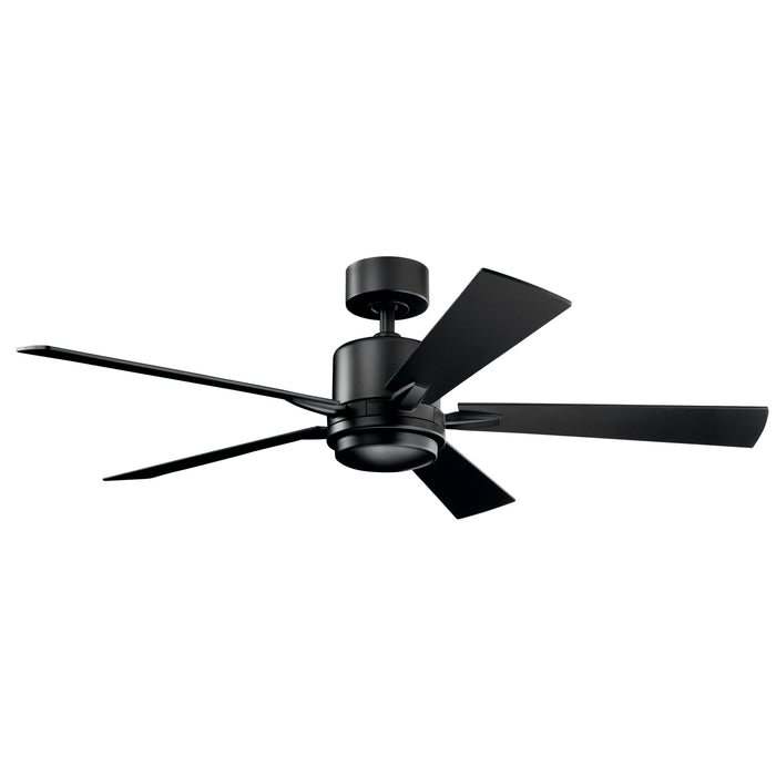 52``Ceiling Fan from the Lucian collection in Satin Black finish