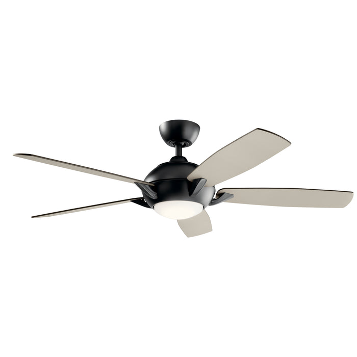 54``Ceiling Fan from the Geno collection in Satin Black finish