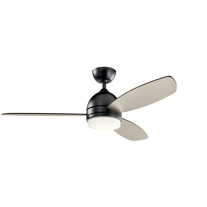 52``Ceiling Fan from the Vassar collection in Satin Black finish