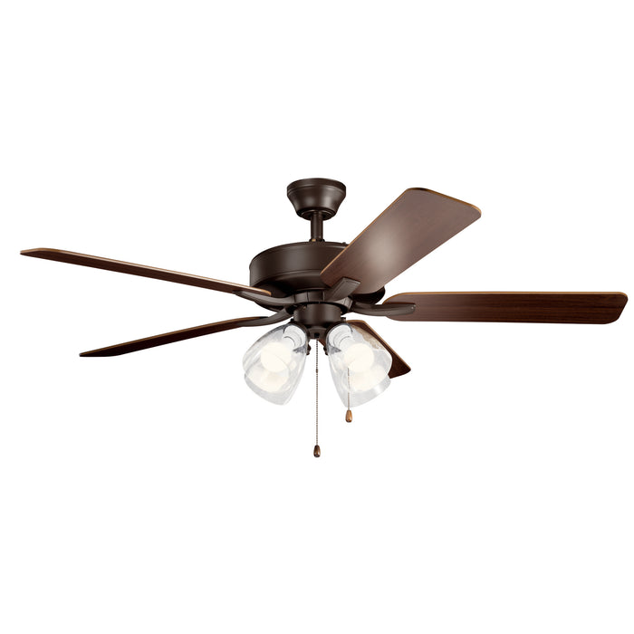 52``Ceiling Fan from the Basics Pro Premier collection in Satin Natural Bronze finish