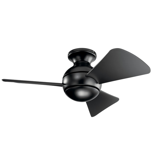 34``Ceiling Fan from the Sola collection in Satin Black finish