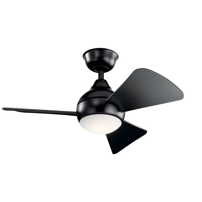 34``Ceiling Fan from the Sola collection in Satin Black finish