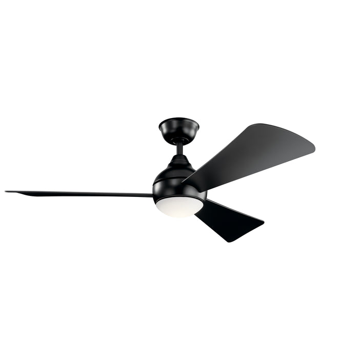 54``Ceiling Fan from the Sola collection in Satin Black finish