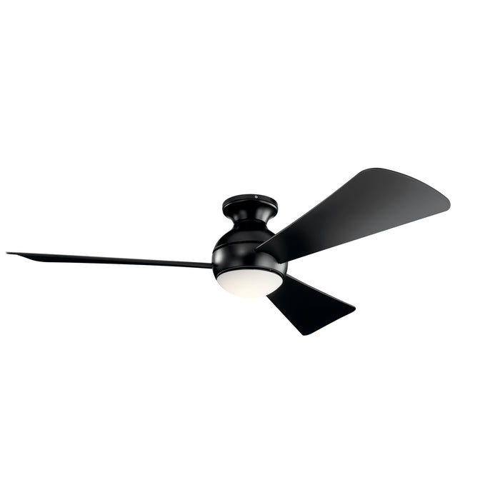 54``Ceiling Fan from the Sola collection in Satin Black finish