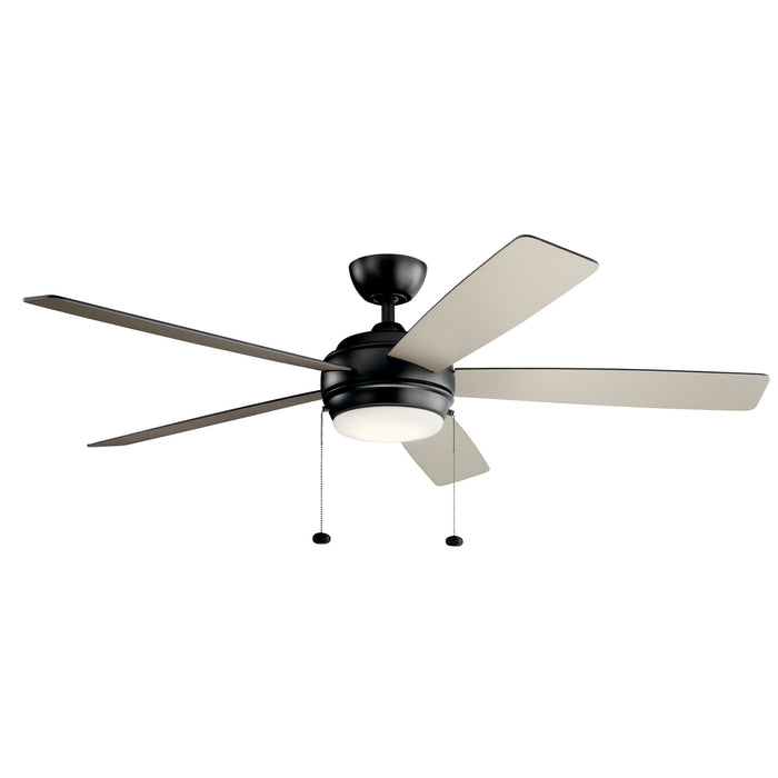 60``Ceiling Fan from the Starkk collection in Satin Black finish