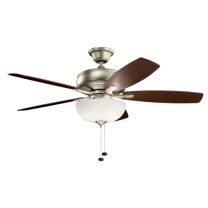 52``Ceiling Fan from the Terra Select collection in Brushed Nickel finish