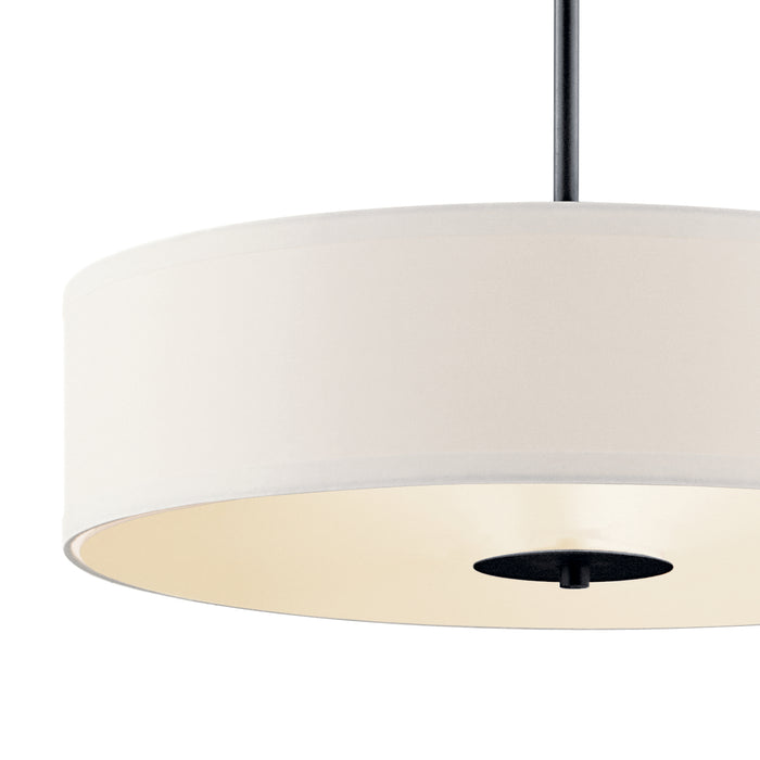 Three Light Pendant from the No Family collection in Black finish