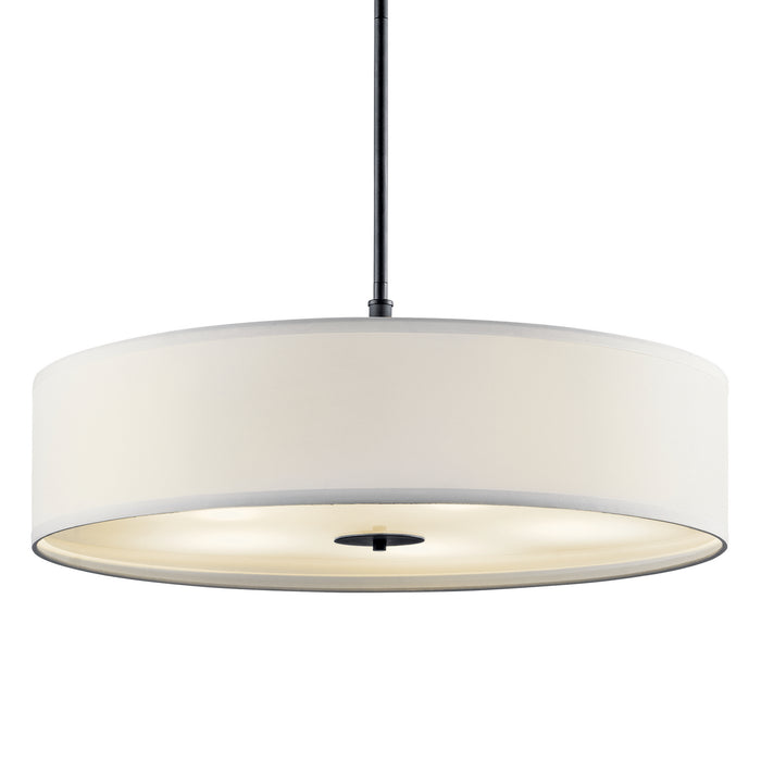 Five Light Pendant from the No Family collection in Black finish