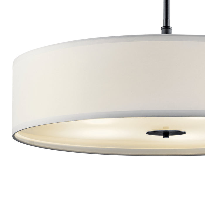 Five Light Pendant from the No Family collection in Black finish