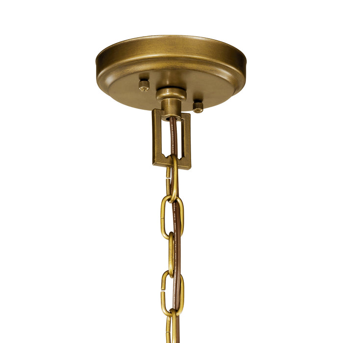 Four Light Mini Chandelier from the Morrigan collection in Natural Brass finish