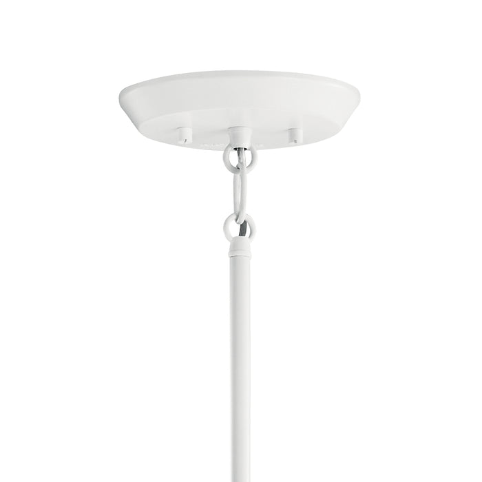 Ten Light Chandelier from the Armstrong collection in White finish