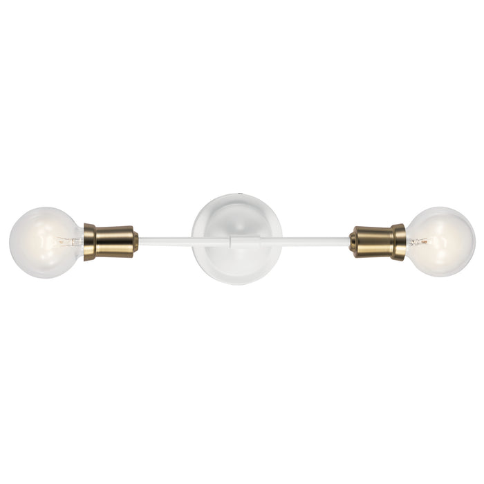 Two Light Wall Sconce from the Armstrong collection in White finish