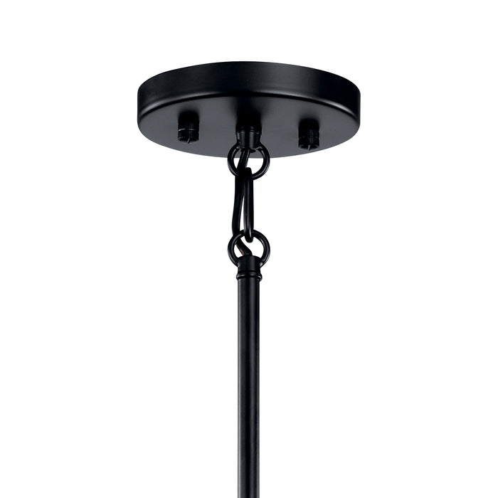 Eight Light Chandelier from the Erzo collection in Black finish