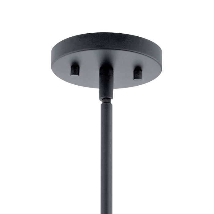 One Light Mini Pendant from the Crosby collection in Black finish