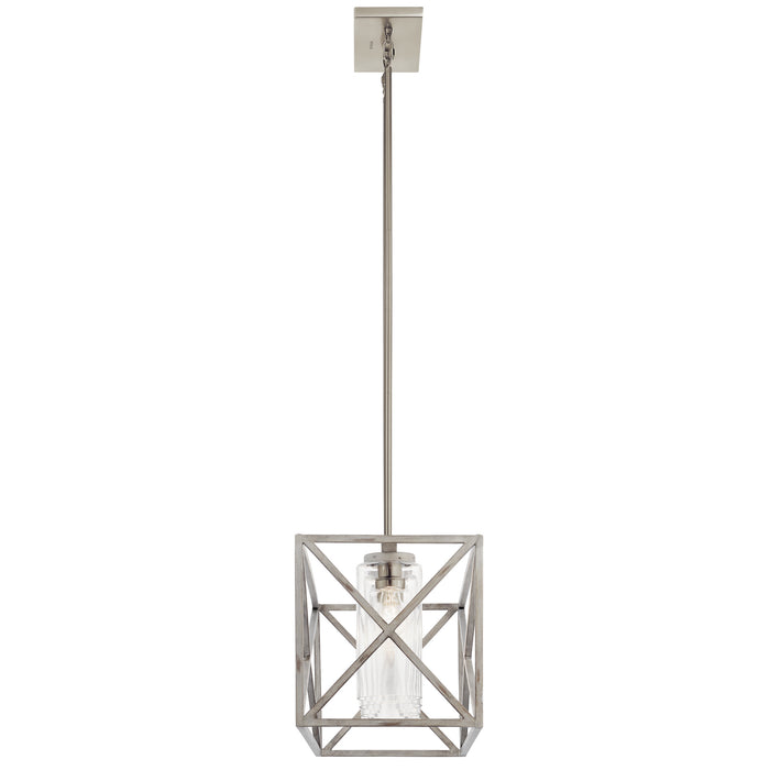 Five Light Linear Chandelier from the Moorgate collection in Distressed Antique White finish
