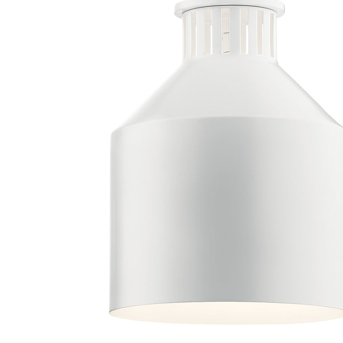 One Light Mini Pendant from the Montauk collection in White finish