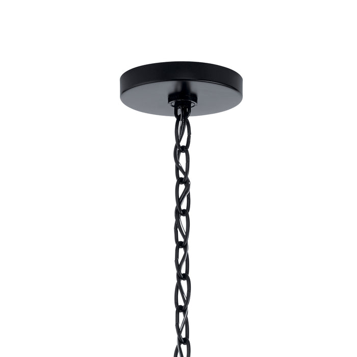 Nine Light Chandelier from the Valserrano collection in Black finish