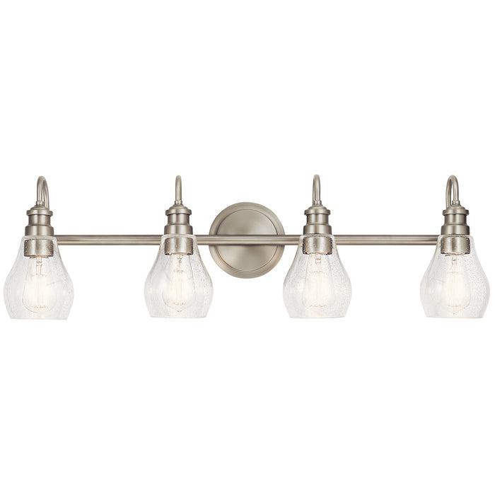 Four Light Bath from the Greenbrier collection in Brushed Nickel finish