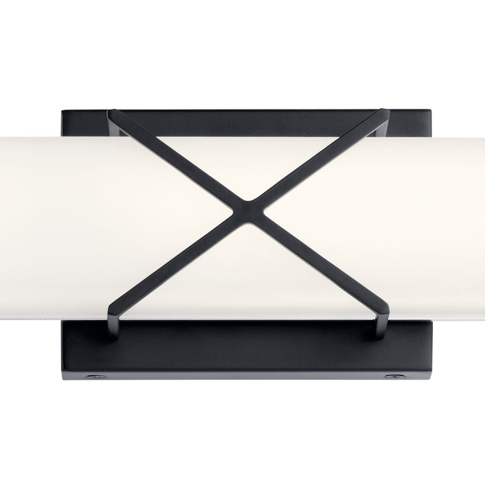 LED Linear Bath from the Trinsic collection in Matte Black finish