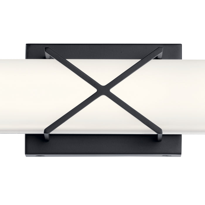 LED Linear Bath from the Trinsic collection in Matte Black finish