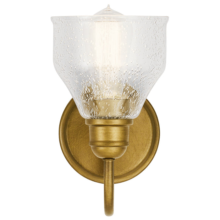 One Light Wall Sconce from the Avery collection in Natural Brass finish