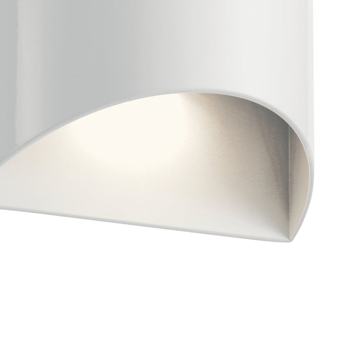LED Outdoor Wall Mount from the Wesley collection in White finish